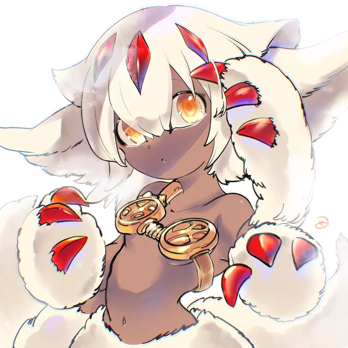 今日はメイドインアビスのファプタを描いた 