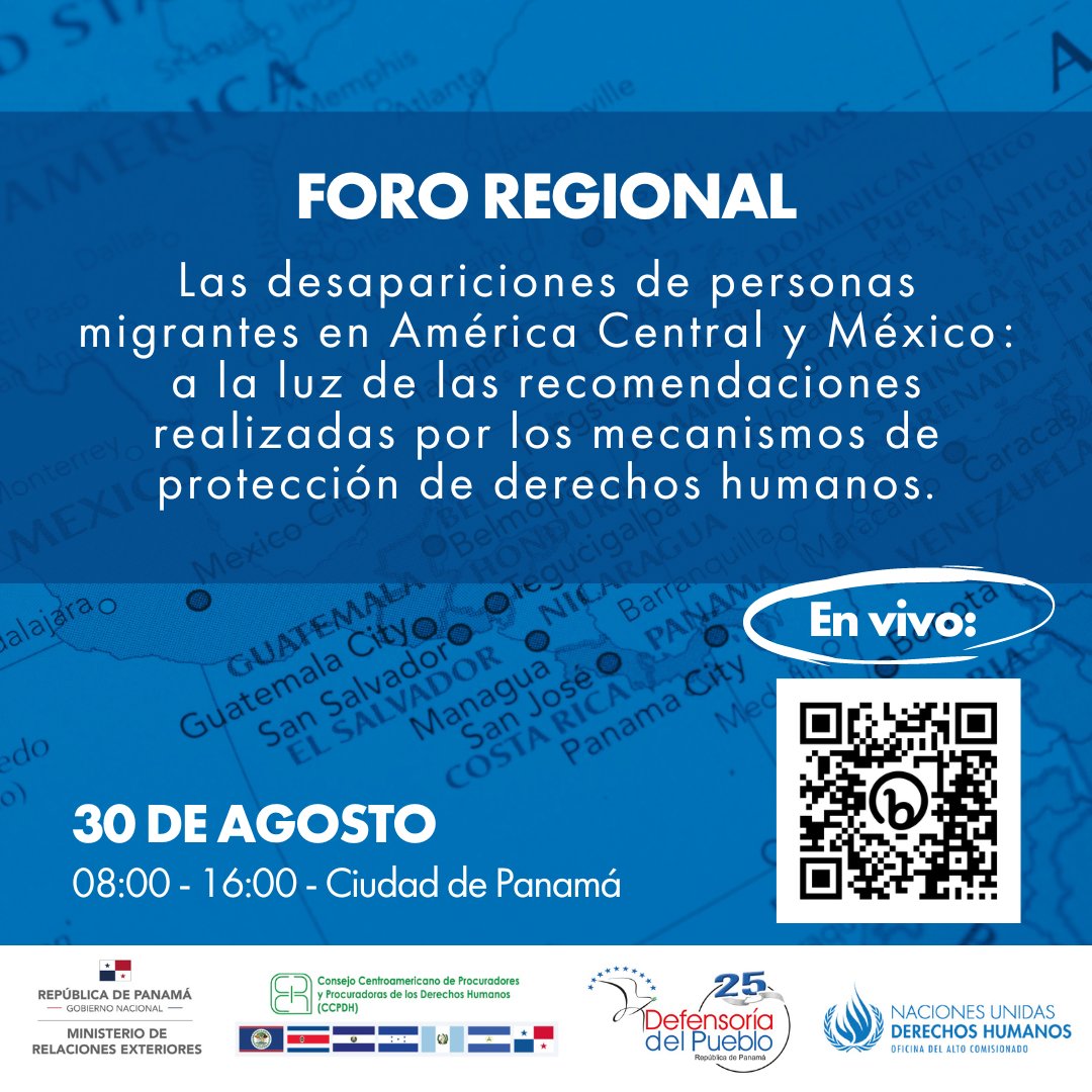 BeHIPGive's tweet photo. #EventMonday 
Este 30 de agosto 📢 @analorenadp, directora de la @FJEDD, coparte de nuestro programa de Migración participará en el foro regional "Las desapariciones de personas migrantes en América Central y México", que convoca @OACNUDH @CancilleriaPma @DefensoriaPan y @CCPDH1 https://t.co/SiB8qSsVX7