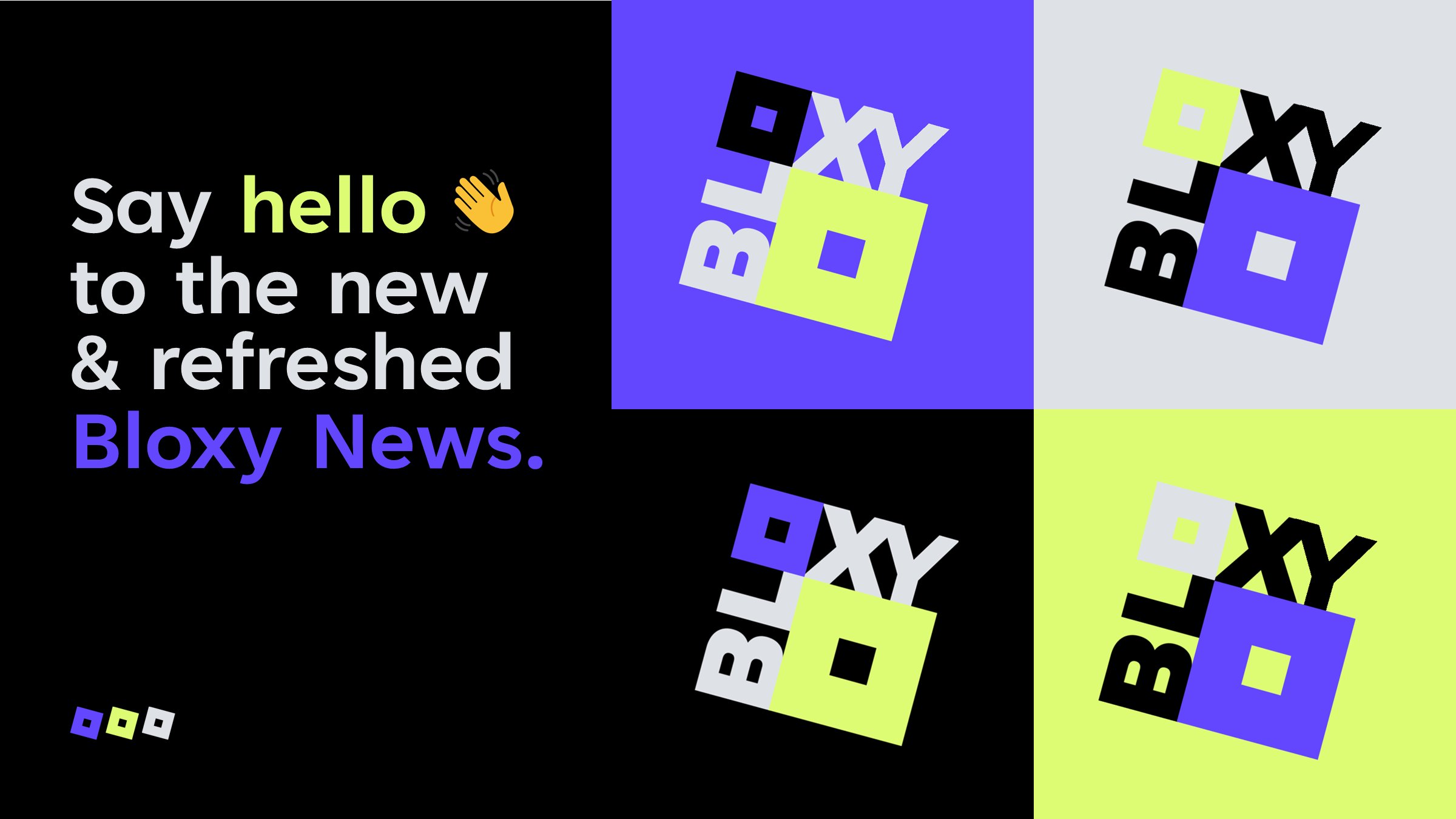 Bloxy news on twitter the refreshed bloxy news branding uses the new