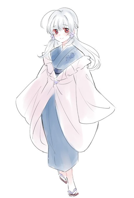 Skebで描かせてもらった絵のお洋服デザインラフ～ 