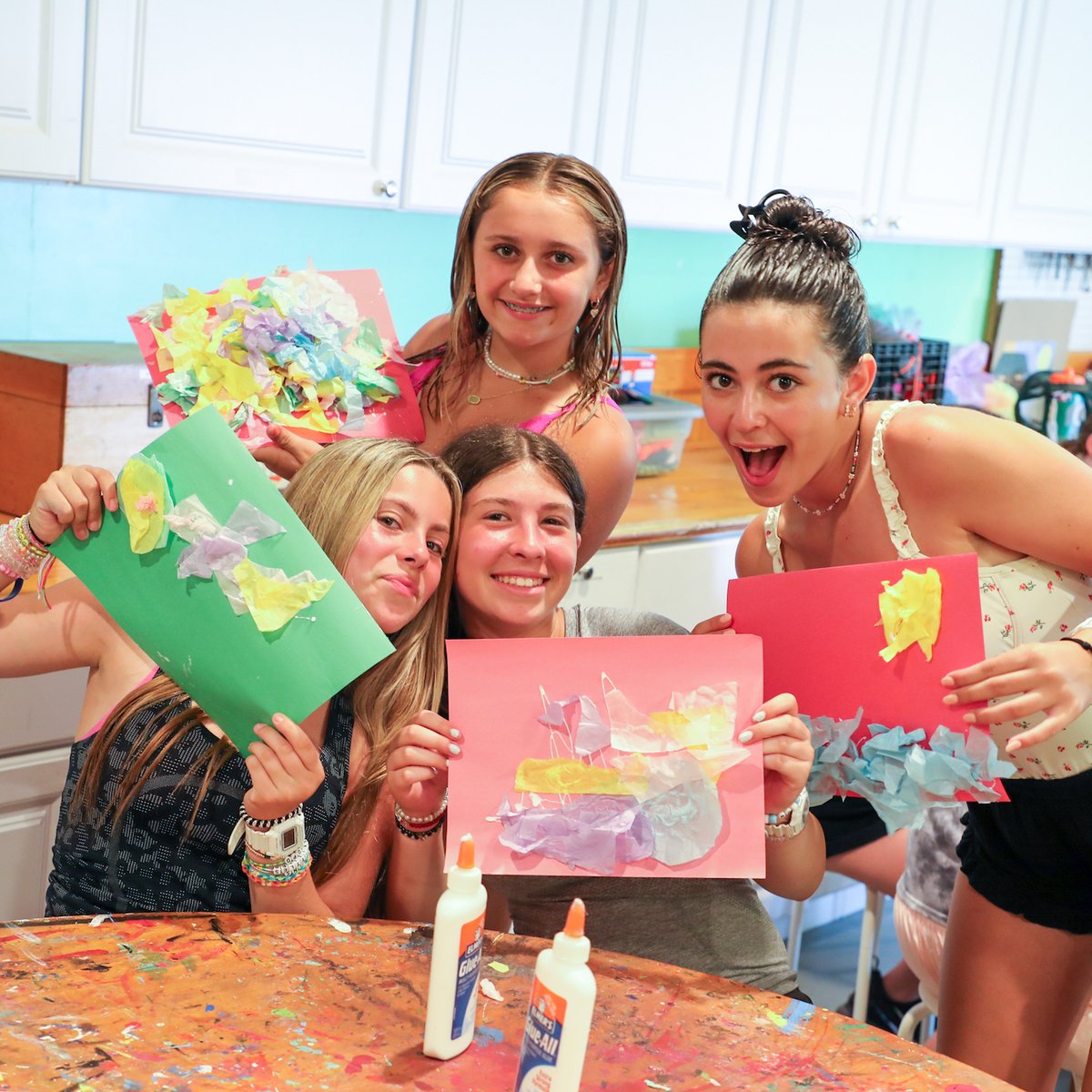 Making your own masterpiece is always fun, but you know what's even better? Making a masterpiece alongside your camp friends!