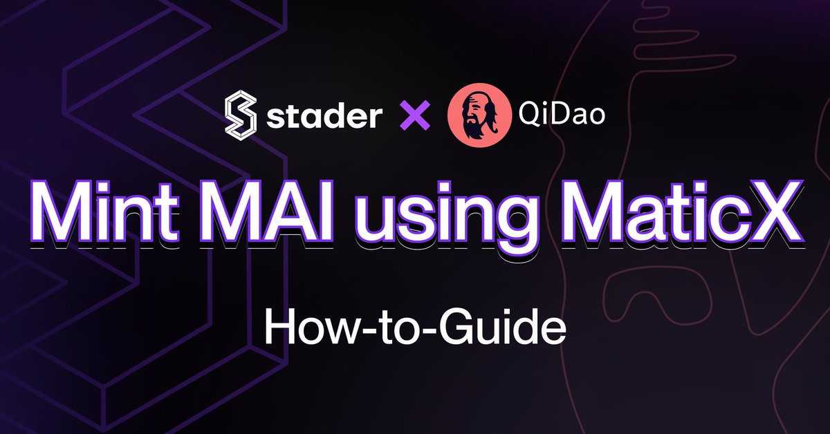 🥁 🥁

Another use case for MaticX has been unlocked 🗝

Now you can now use MaticX as collateral on @Manhattan_Fi powered by @QidaoProtocol to borrow stablecoin $MAI while earning staking rewards 

An easy-to-understand step-by-step guide to profit from the opportunity 🧵👇
1/6