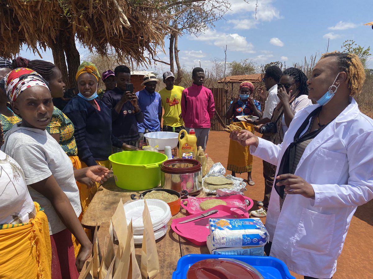 DrKathyKunyanga's tweet image. Validation and Promotion of Integrated Climate-Smart Green Gram Technologies for Improved Livelihoods in Kenya.
Machakos, New/digital Mwangaza group were a happy lot.
3 new value added products on their portfolio!
#KCSAP
#GreenGrams
#CommercialProducts