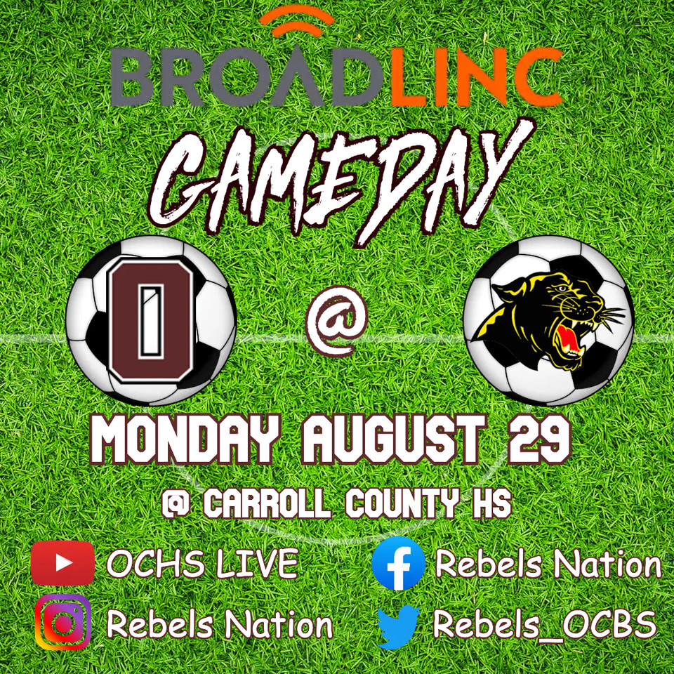 Rebels_Nation's tweet photo. ⚽ @getbroadlinc REBELS GAMEDAY ⚽

@Rebels_OCBS vs @CarrollCountyHS

📍@CarrollCountyHS

⏰ Varsity - 6:00 PM

 #WEareOC #RepTheO #OCBS https://t.co/VwWg9Yvnnh