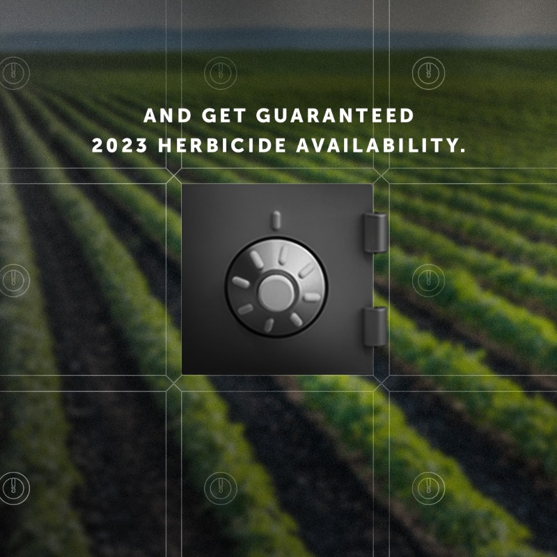 NutrienAgRetail's tweet photo. Book your soybean seed by Oct. 14, 2022 to guarantee your 2023 supply of glyphosate and glufosinate products.