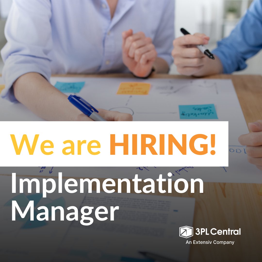 3PLCentral's tweet photo. Extensiv is hiring an Implementation Manager for our El Segundo, CA office! To learn more about the role and apply, check the link below:
https://t.co/XM98GEV98V
#3PLCentral #Extensiv #hiring #careers #bestplacestowork https://t.co/fAdpkkasuN