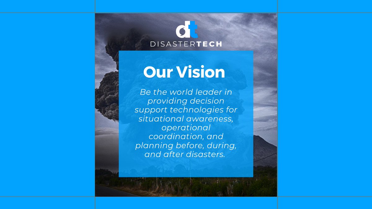 pratus_ai's tweet photo. Our vision is what drives us to do what we do!

To learn more about Disaster Tech, visit https://t.co/wdX9I3CJqR

#DisasterTech #OurVision #EMGTwitter https://t.co/FUP1KqdHGy