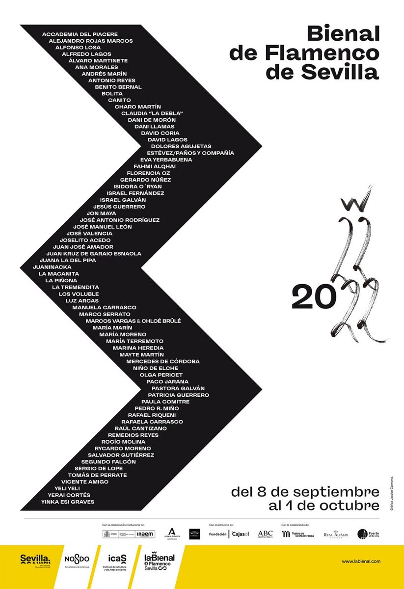 Ayto_Sevilla's tweet photo. 💃🏻 ¡Ya está aquí @laBienal! #Sevilla se llenará de flamenco a partir de la semana que viene con más de 65 espectáculos, 28 de ellos estrenos, en 10 espacios diferentes: https://t.co/4loRfcxf64

📅 Del 8 de septiembre al 1 de octubre. 
🎟️ https://t.co/5SmzX60hBZ

#SevillaesCultura https://t.co/IcUjWJSX3v