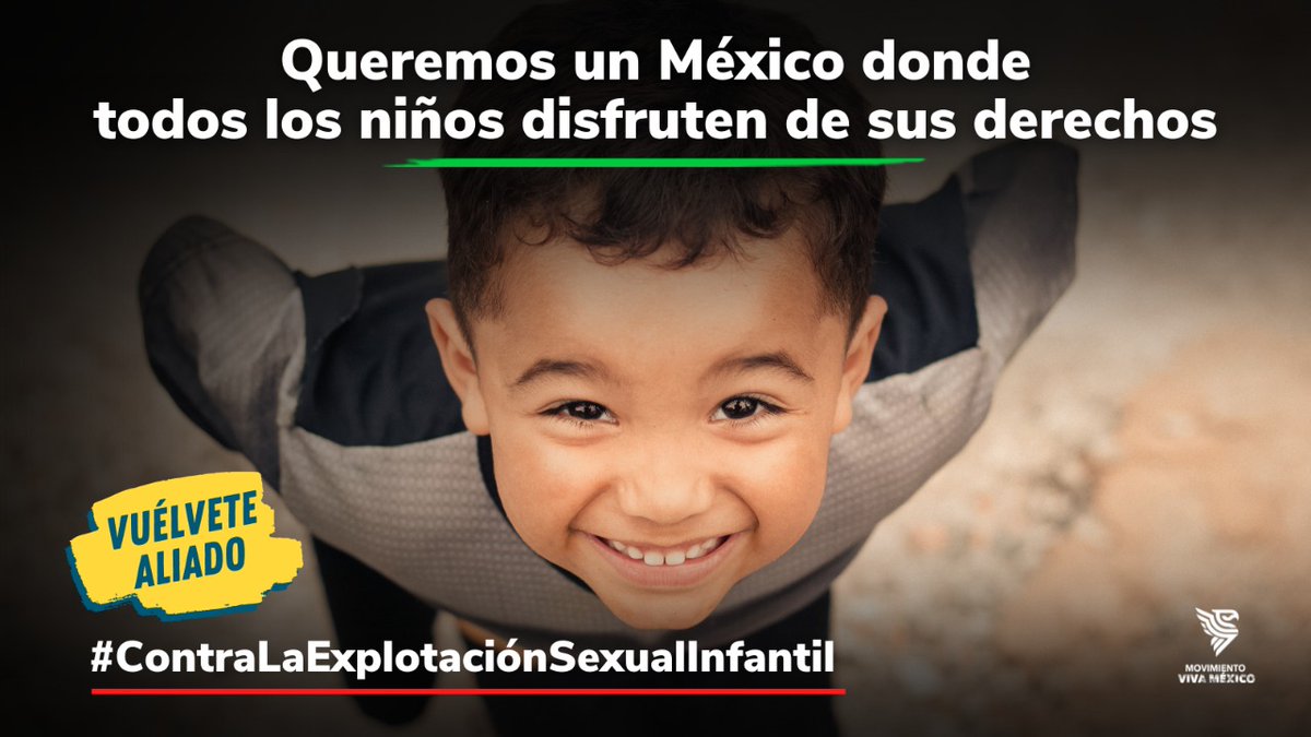 MoVivaMexico's tweet photo. #VuelveteAliado #ContraLaExplotaciónSexualInfantil y defendamos sus derechos.
#Dona desde $20.00 en nuestra página web y juntos hagamos la diferencia
✨ https://t.co/ztA2H3UmJ2 ✨
@EVerastegui @Ferdinardr
#MovimientoVivaMéxico #juntossomosmasfuertes #reddeayuda #México https://t.co/xYHT4pMWYO