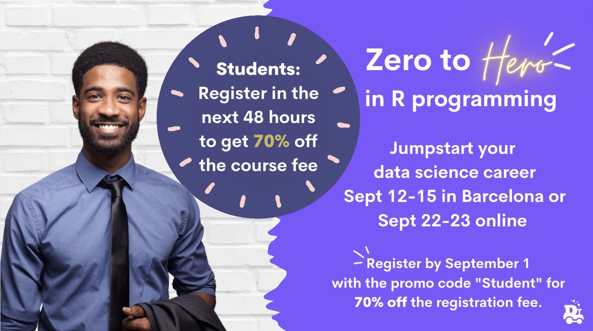 Want to learn to clean, manage, and analyze your data and don't know where to start? Does learning to code sound like too much of a time commitment? 

We'll guide you from your first line of code to completing a project in just 4 days!

Register at: datatrain.global/register
