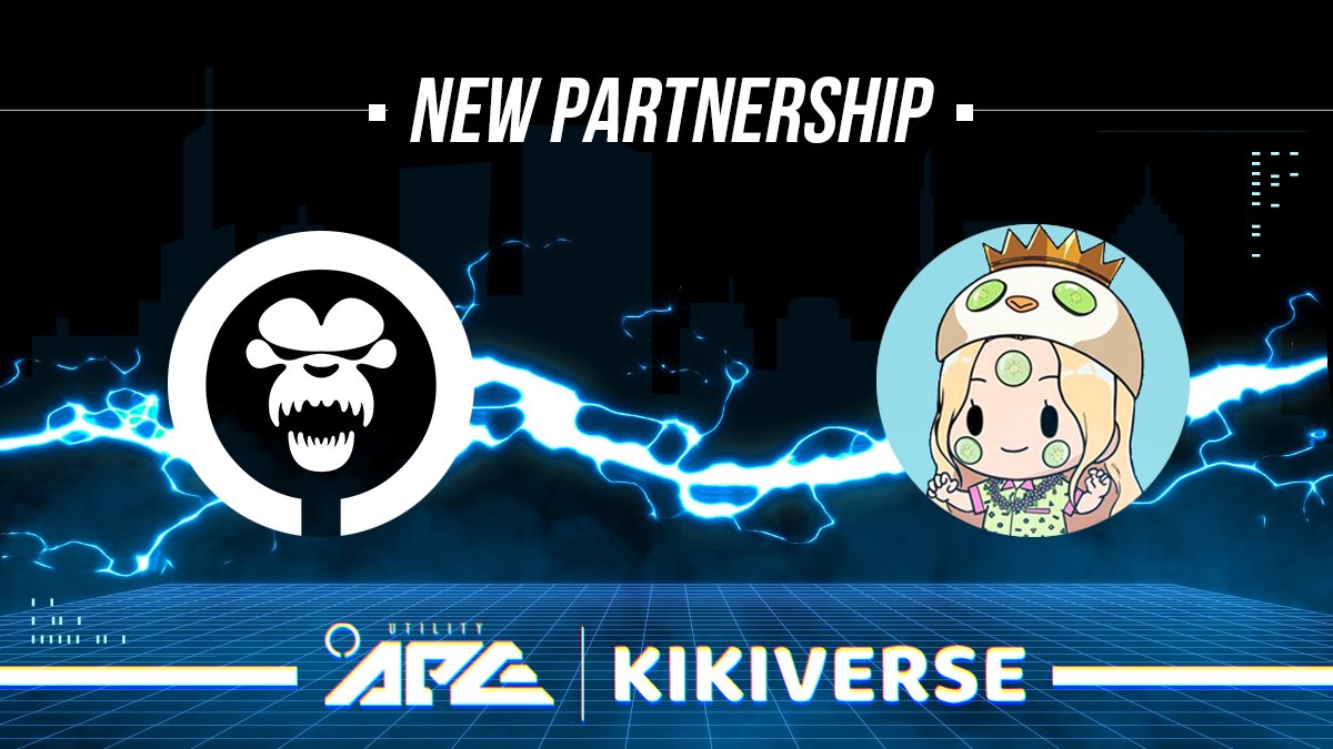 KikiVerseNFT's tweet photo. We are happy to announce our partnership with @utilityapeNFT. They'll also be adding Kikiverse NFTs in their store!

Prizes:
5x UA WL
1x Kikiverse NFT

To win:
1️⃣❤️ + RT this post
2️⃣ Follow @utilityapeNFT &amp; @KikiVerseNFT
3️⃣ Tag 3 friends

⏰72h! https://t.co/Uzx4Jr8Inn