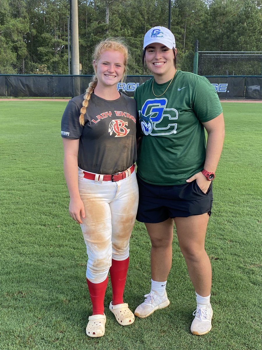 Had an amazing time at @GC_Sball yesterday! I’m so in love with the campus, the girls on the team and just everything about Georgia College. Can’t wait to go back again. <a href="/jamie_llc/">Jamie Grodecki LLC (GC Head Softball Coach)</a> <a href="/CoachBellamy4/">Kenneth Bellamy</a>