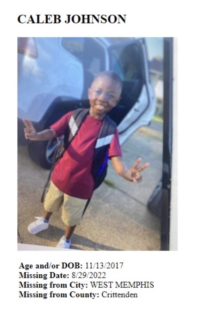 GregYarbrough's tweet photo. RETWEET to help find 4 year old Caleb Johnson. Police say he was picked up from daycare by Skyla Byles and Byles told his grandmother she was going to hurt him and herself.   If you see then call 911 #ARnews https://t.co/rIVDSpArrS