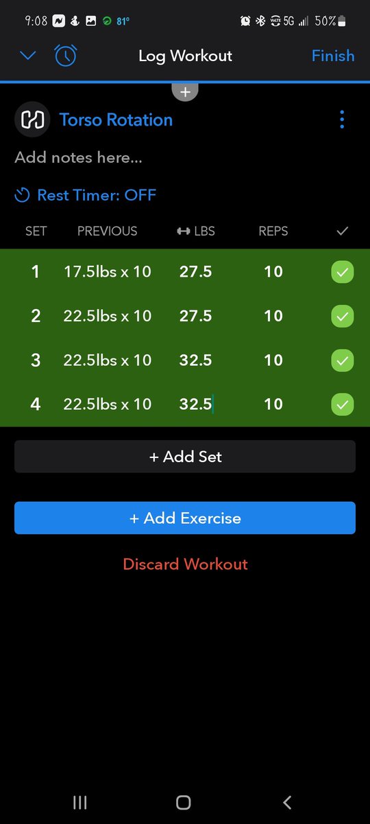 TabbyNt90's tweet image. #BicepCurl #LyingLegRaises #TorsoRotation