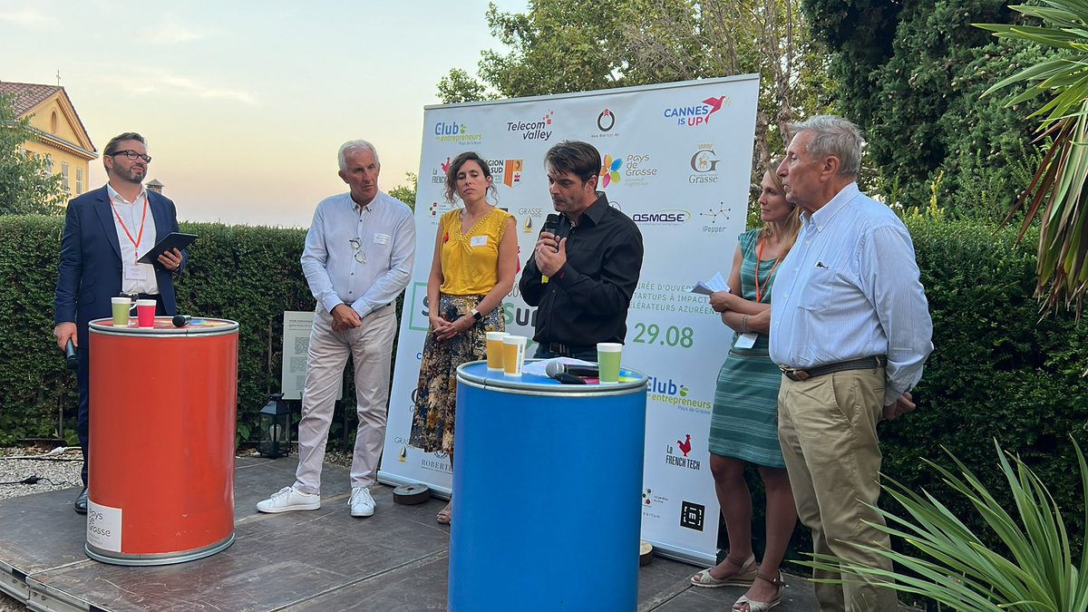 comagglo's tweet photo. 🛑[#FrenchTechSummit] 
« Les thématiques sont nombreuses et parfois complexes. Pour avancer sur ces questions, nous accueillerons prochainement à #Grasse les Assises azuréennes de la #TransitionEnergetique. » @JeromeViaud 
#EntreprisesAImpact #RSE https://t.co/W09RvWjl3b