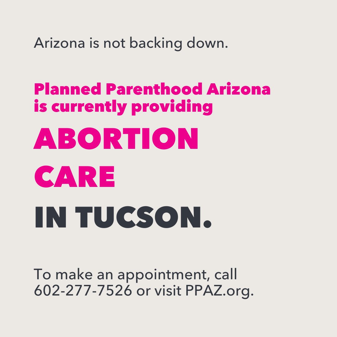ppazaction's tweet photo. PPAZ is providing Abortion Services in their Southern Arizona Regional Health Center in Tucson. https://t.co/fYnHuQDSJ3