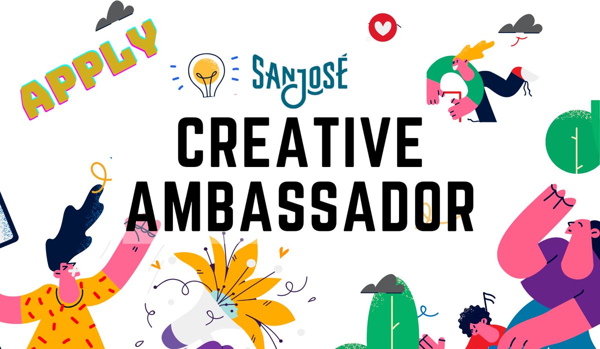 The SJ Office of Cultural Affairs is now accepting applications for the 2023 Creative Ambassadors. Open to all artists of all disciplines living and/or working in San José, CA. $9500 stipend.
Deadline 10/10 ~~ Info Session 9/7.
sanjoseca.gov/your-governmen…
#SVArts