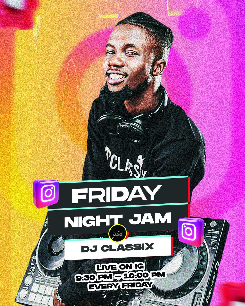 Ifeloju__'s tweet photo. @djclassix_ X Ifeloju
#FridayNightJam https://t.co/1bffXzQdMa