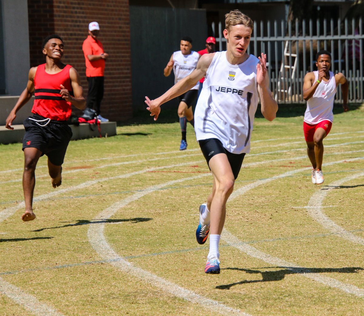 jeppeboys's tweet photo. Jeppe took part in the Athletics Triangular at Parktown on Saturday. We won 14 gold, 12 silver and 14 bronze awards. Multiple golds went to the following boys: Kananelo Moshe (U19), Nehemia Hollenbach (U15), Diego Caetano (U14), Mukona Manavhela (U14) and Mahlatse Sekele (U14) https://t.co/lisCtoy0aA