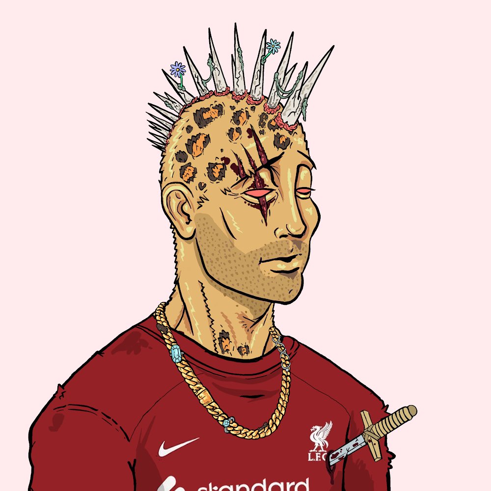 Shoutout to <a href="/nicholasmuncey/">Nick M</a> for the sick  art on my new <a href="/DeGodsNFT/">DeGods</a>

<a href="/LFC/">Liverpool FC</a> represent 🫶🏻 ⚽️