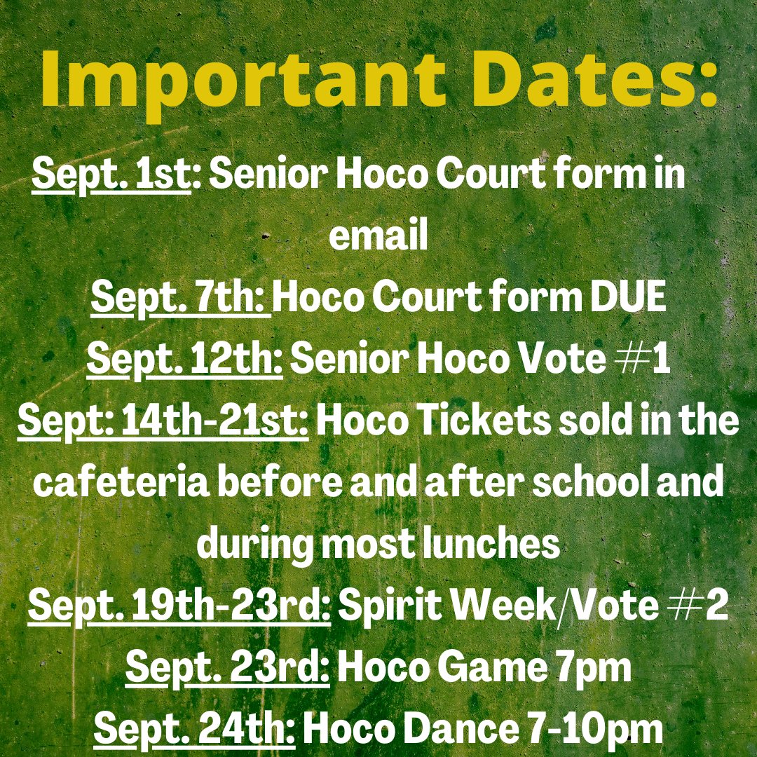 Check out these Hoco dates!