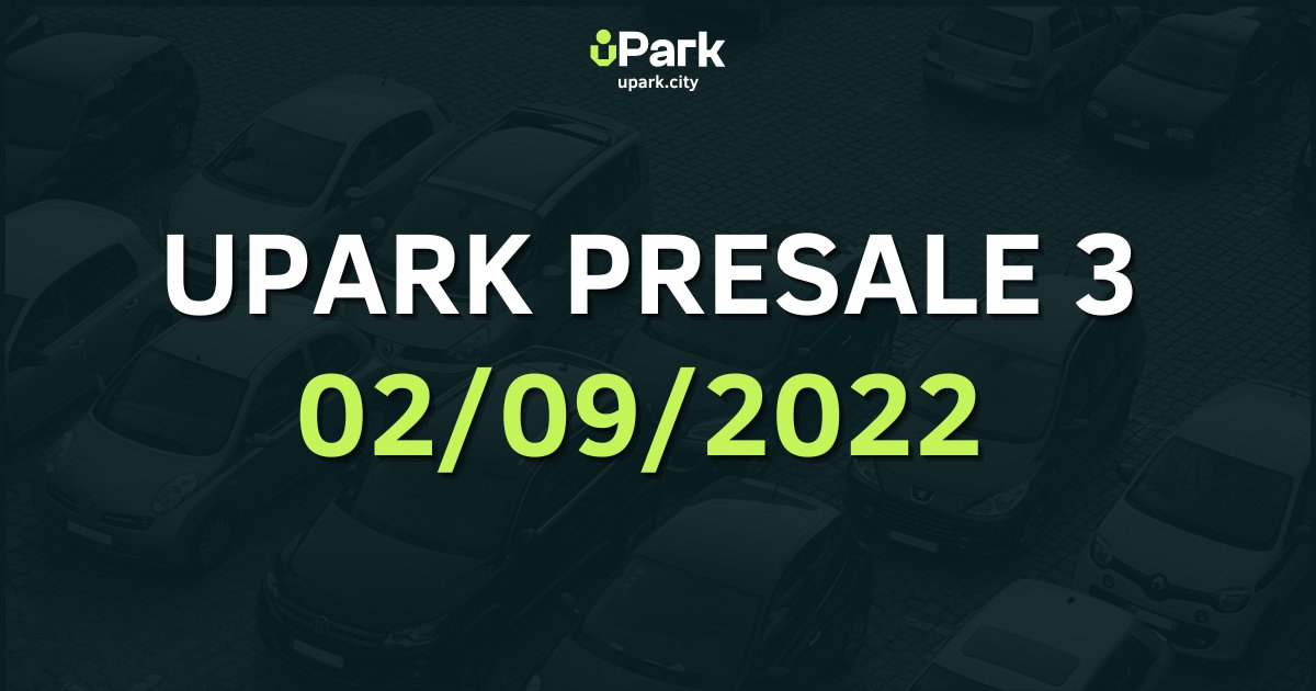 uPark Presale 3

📅02nd September 2022
⏰17:00 UTC | 19:00 Paris | 20:00 Romania

Total Supply : 550,000,000 UPARK
Tokens for Presale 3: 17,600,000 UPARK
Price : 0.000175 $EGLD
Min/Max : 0.5 EGLD / No Max Buy Limit

medium.com/upark/upark-pr…

#ElrondCommunity #ElrondNetwork #uPark
