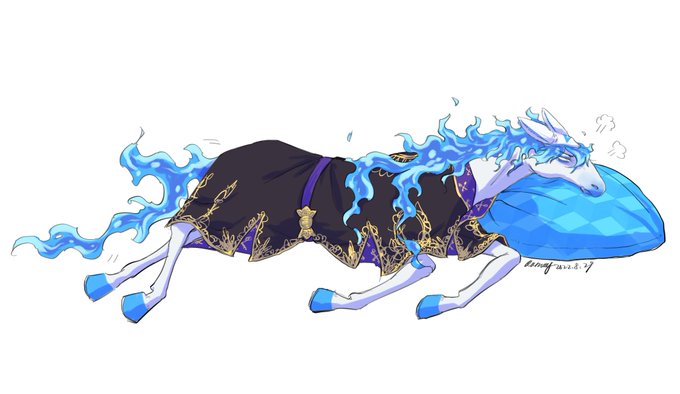 馬シュラ例のCMネタのラクガキ 
