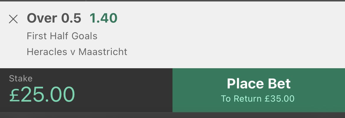 Mr_Footy_Tips's tweet photo. Inplay Challenge - £100 Target

Bet 1 - Holland 🇳🇱 

Over 0.5 FH goals

£25 returns £35

Hit ❤️ if you’re following

#Inplay #FootyTips https://t.co/dZoEo8lRUc