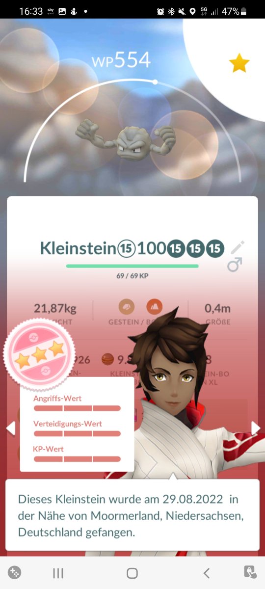 Spayjo's tweet photo. After a long time again a hundred from a field research 🤠😎
#hundred #Pokemon #PokemonGOFest2022 #kleinstein https://t.co/eGUBaaqxU8