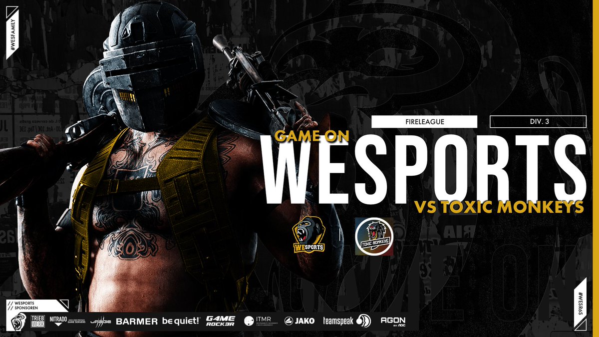 WeSports_Main's tweet photo. Matchday Part #2
@FireLeagueDE | #R6S 

Best of 2 - Auch unser #R6AC Team darf heute on Stream ihr Bestes geben. GLHF
🆚@ToxicMonkeys
🔴LiVE auf -> https://t.co/NWJCEwzBBC

#WeSTeamAC:
@AzzurroR6S 
@iAlpollo
@das1und11
@PsYchO_r6s
@mJwr6 

#WeSP0WER #esport #Academy #WeSFamily https://t.co/JkTCzp9xFk