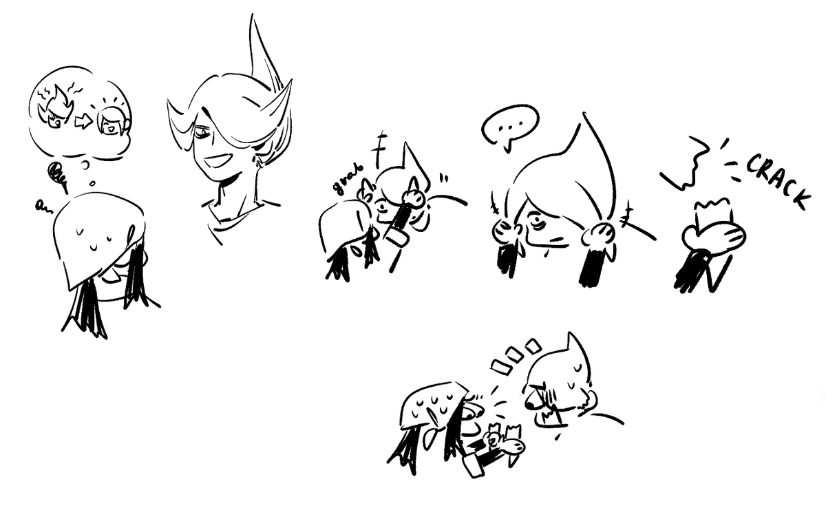 two silly pokemon doodles from earlier 