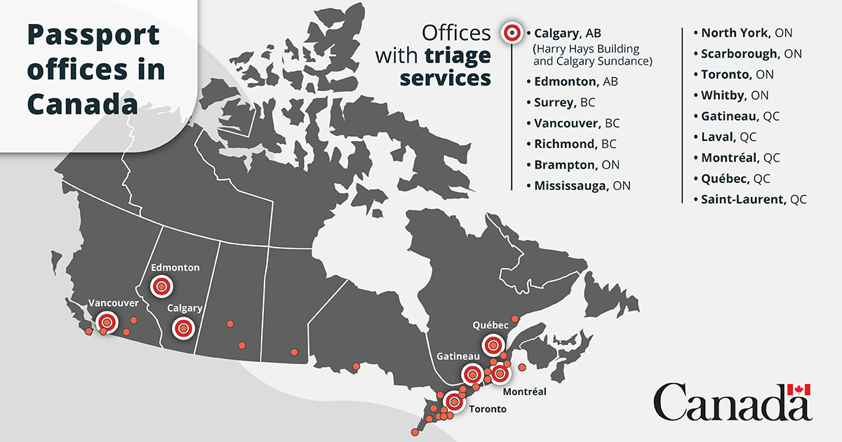 Passport Canada on Twitter "17 of our 35 Passport offices now offer triage services to cut down
