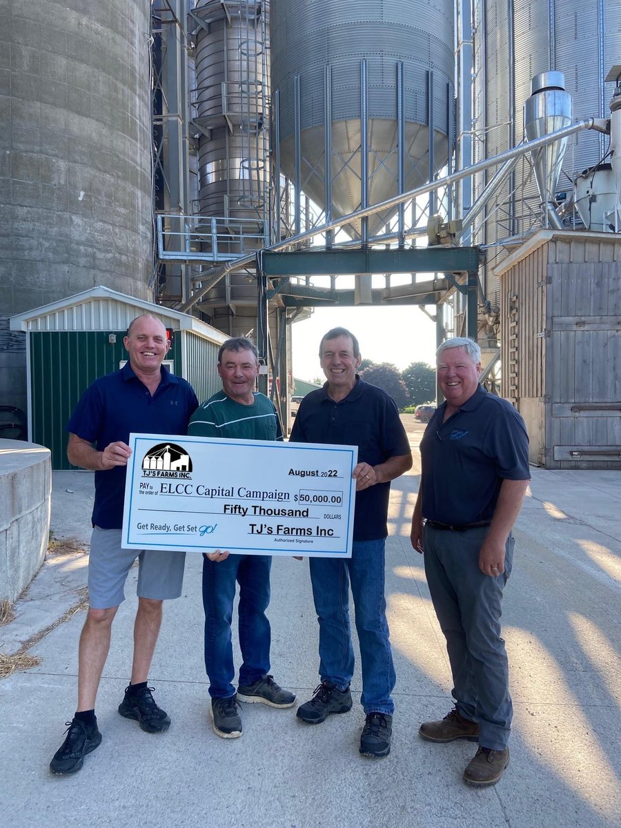 BGoodhill's tweet photo. Special thanks to TJ’s Farms Inc, John, Joe, Tony VanAert and families for their generous donation to the new East Lambton Community Complex!! https://t.co/d5BYRFhc0w