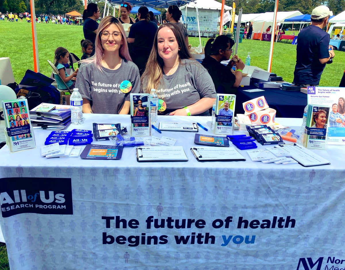 emartichi's tweet photo. A refreshing weekend! The engagement team attended community events in Chicago with our partners @Health4Americas @ThePRIDEStudy! #diversity #research #participate @AllofUsResearch @UIC_JoinAllofUs @karriemsadot @HealthEquityNU https://t.co/t7FFmIxIjb