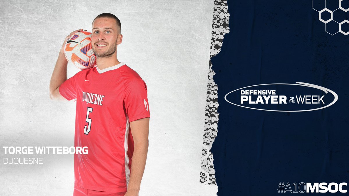 The #A10MSOC Defensive Player of the Week, Torge Witteborg...

⚽️ Paced <a href="/DuqMSoccer/">Duquesne Men's Soccer</a> to back-to-back shutouts
⚽️ Scored the game-winning goal versus Michigan
⚽️ Led the Dukes to a 2-0 opening weekend

📰: bit.ly/3csbYSf