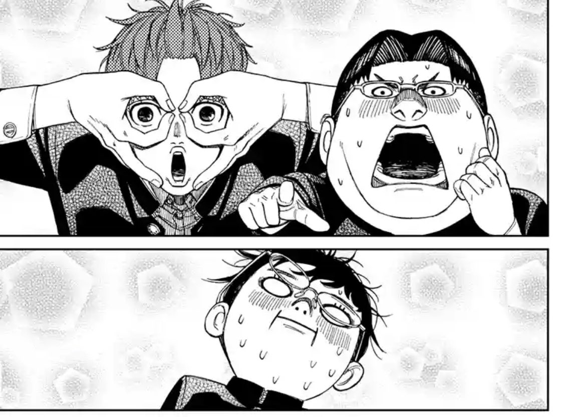 LJ_Hollywood's tweet photo. For my money Dandadan’s reaction faces are the best in the business 

#Dandadan #chapter71 https://t.co/38uRzhSM8O