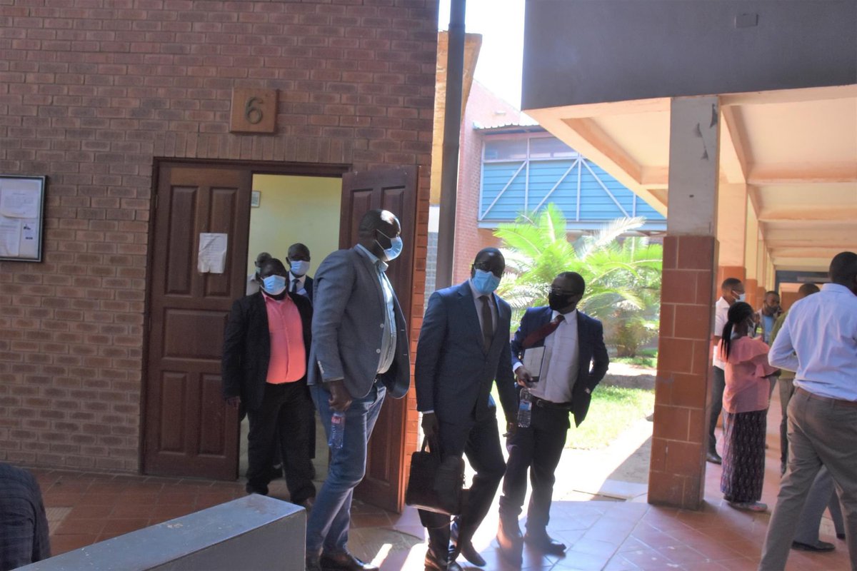 BowmanLusambo's tweet photo. I spent most of my day today in Court because the @ACCZambia alleged that I was pointing at a witness (Darius Choonya) of @diamondtvzambia after one of the court sessions. As far as ACC is concerned, pointing at someone amounts to witness interfering. Trial continues. https://t.co/SkU0JTeep1