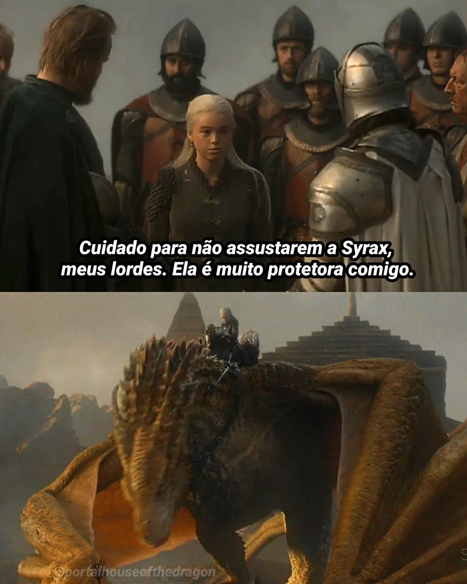 PortalASOIAF's tweet photo. Alerta de gatilho: uma surra no roteiro da oitava temporada de GOT que quebrou esse elo de proteção do Drogon com a Daenerys. 
#HouseoftheDragon #Syrax https://t.co/PiNEsooWSa