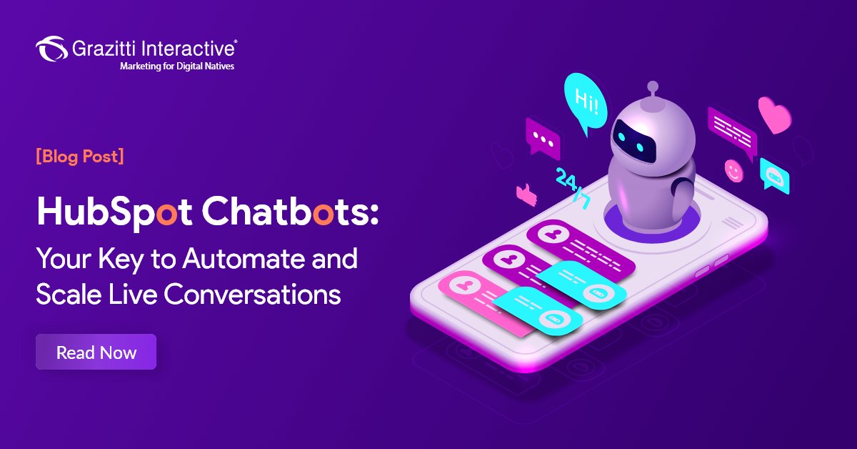 Grazitti's tweet image. Chatbots are more about facilitating better interaction with customers than replacing humans. Here&apos;s how HubSpot chatbots help you understand your customers better and improve CX.

👉 rb.gy/nznjpp 👈

#hubspot #hubspotplatform #hubspotautomation #marketing #grazitti