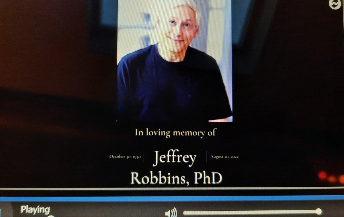 A very touching and loving memorial to Jeff Robbins! Thank you so much for this live stream possibility!