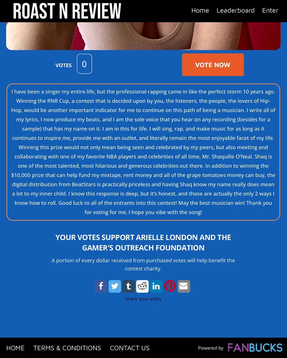 ariellelondonma's tweet photo. I did something different recently & entered myself into a music contest ๐ต๐!
As soon as I saw the words SHAQ, Beatstars Distribution & $10,000 ๐ต, I knew I had to enter.
Please vote ๐ณ for your girl, Arielle Londonโค๏ธ!
๐ฒ: https://t.co/sXG5FgKKhS
#rnrcup ๐ #beatstars #shaq https://t.co/yYW74tgupv