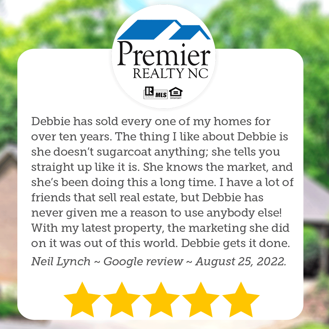 PremierRealtyNC's tweet photo. Let me be your "Lifetime REALTOR®" too!
5-star Google review left by Neil Lynch on August 25, 2022. https://t.co/x3oo0p1S9J