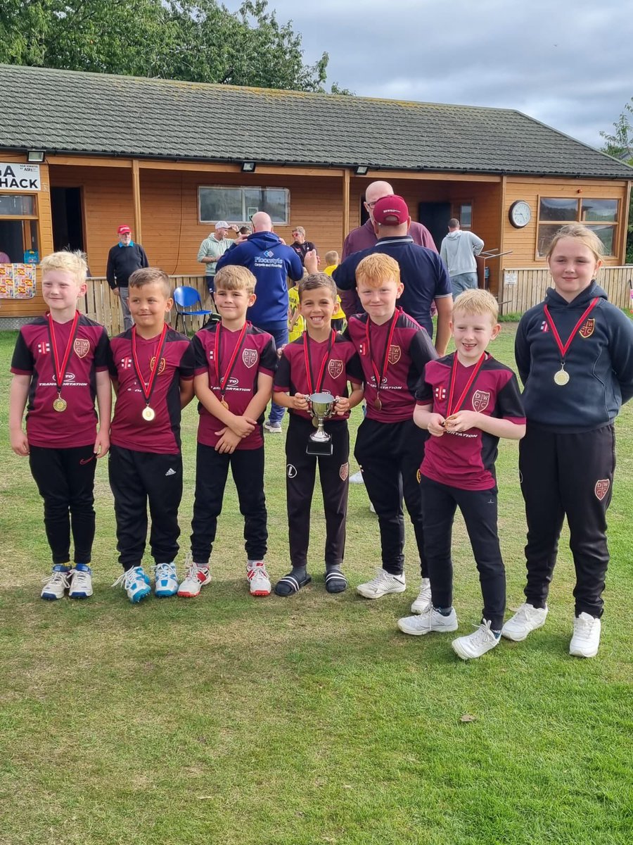 We’ve only gone and won the Harry Huber u9s again 👏👏that’s our 3rd time winning this fantastic event, well played to <a href="/southshieldscc/">South Shields Cricket Club</a> and <a href="/GatesheadFellCC/">Gateshead Fell CC</a> who we beat today to lift the trophy, and a big thank you to <a href="/SacristonCCC/">Sacriston C.C.C.</a> for being great hosts as usual <a href="/DCBJuniorLeague/">DCB Junior League</a>
