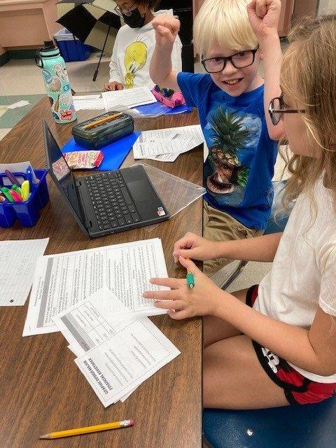 NEISDHAM5's tweet image. Check out these 5th Grade HAMsters peeling through some College &amp;amp; Career readiness standards for the win!!! #NEISDMath #HAMRocks #NEISDRootED