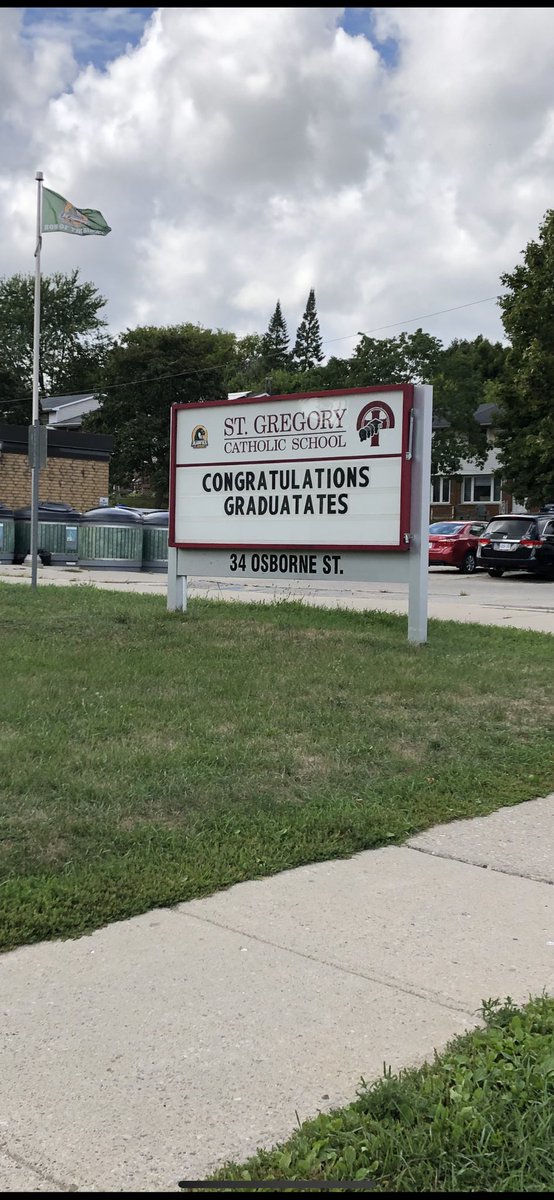 Dizunks's tweet photo. @jimmyfallon The guy that didn’t graduate was responsible for the school signs. https://t.co/8Gp1QVfzbD