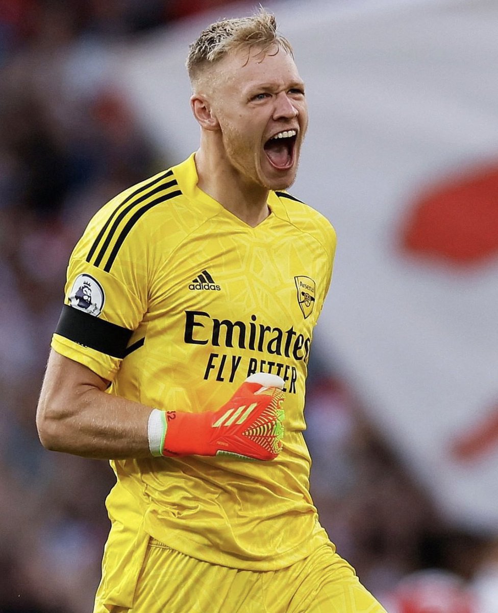 PatrickTimmons1's tweet photo. Aaron Ramsdale: ‘Every game in the Premier League is tough to win. It doesn’t matter what people say about celebrating, we're going to celebrate how we want to, after every Premier League win that we get’. https://t.co/USYp9Es3KC