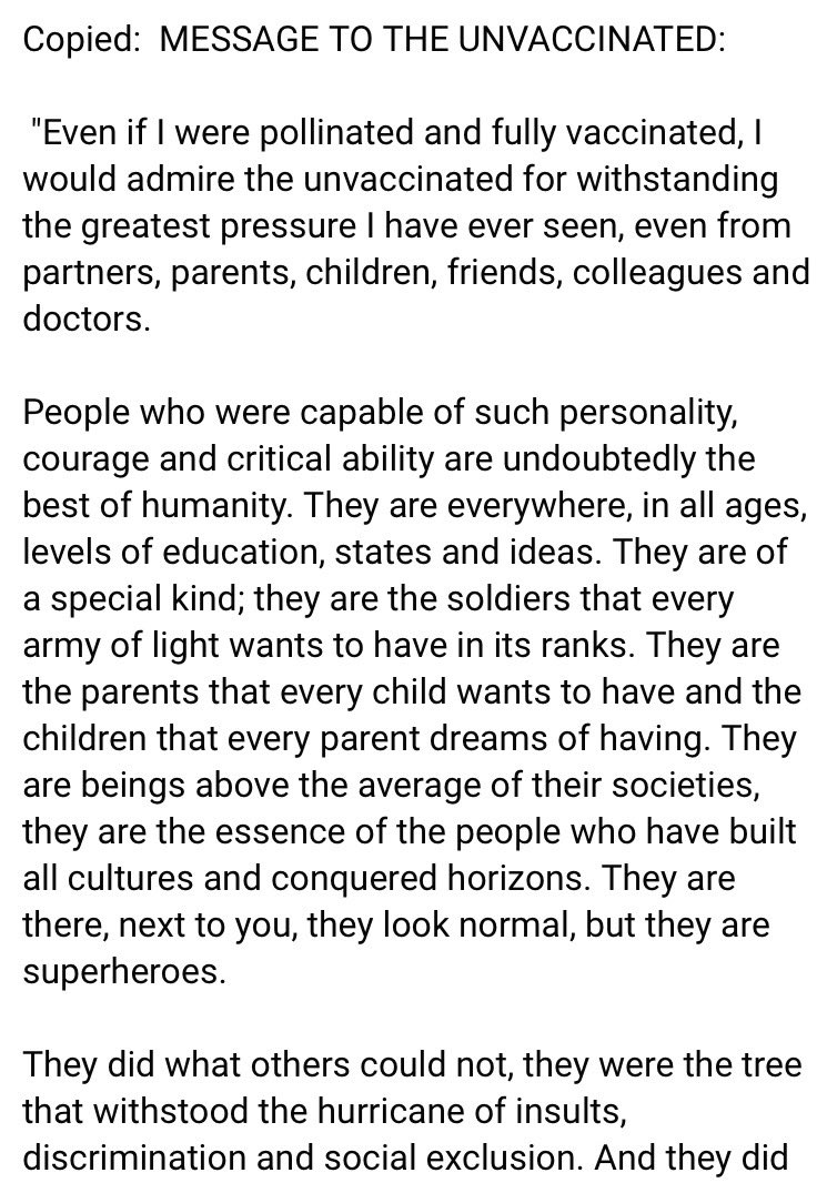 Smith_Surge's tweet photo. To all my unvaccinated brothers and sisters — sent with love from Spanish Biologist Fernando Lopez- Mirones https://t.co/XrEtb5wGpP
