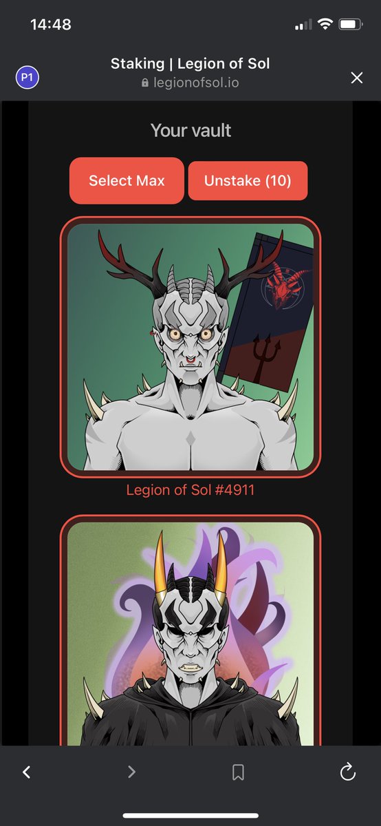 TheOnlyFallens's tweet photo. So this morning my main wallet got drained so I lost everything. the @Legion_of_SOL fam came in clutch and gave me 10 LOS. So decided to stake them right away. LOVE YALL 🥺 https://t.co/E1YUjN4q2i