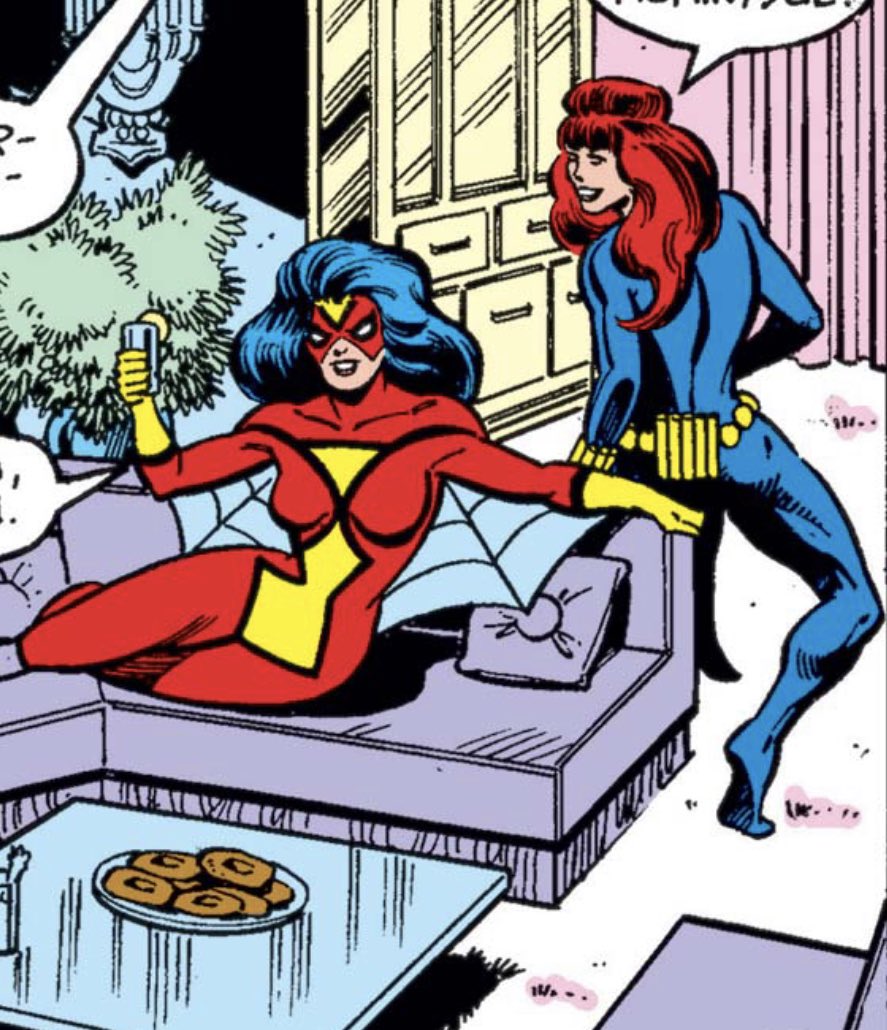 — black widow &amp; spider-woman , avengers v1 #221