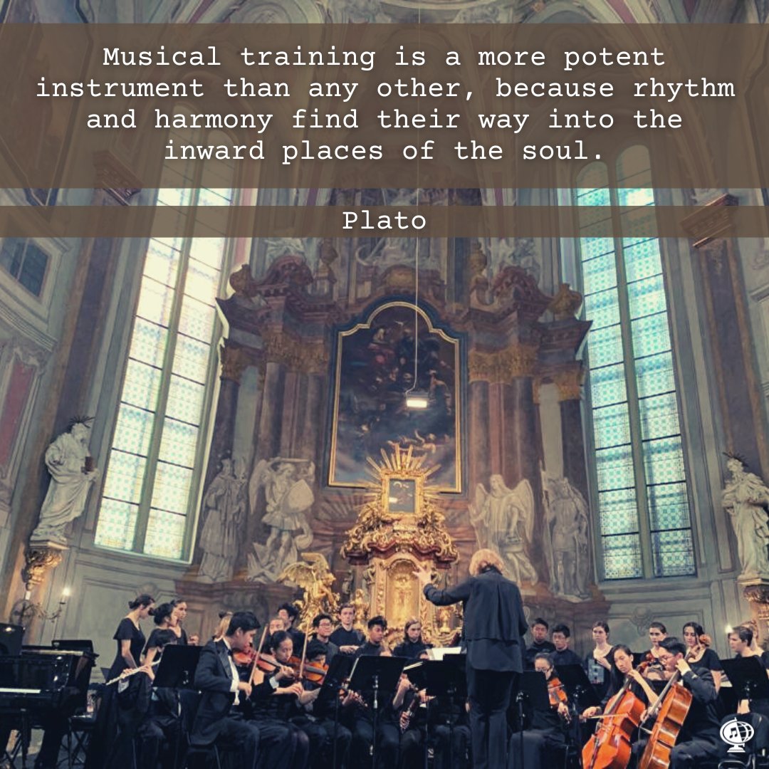 MusicCelebrate's tweet photo. "Musical training is a more potent instrument than any other, because rhythm and harmony find their way into the inward places of the soul." – Plato
#MondayMotif #MondayMotivation #MotivationMonday #MusicCanChangeTheWorld #ConcertToursWithIntegrity https://t.co/QjGFMK3LUc